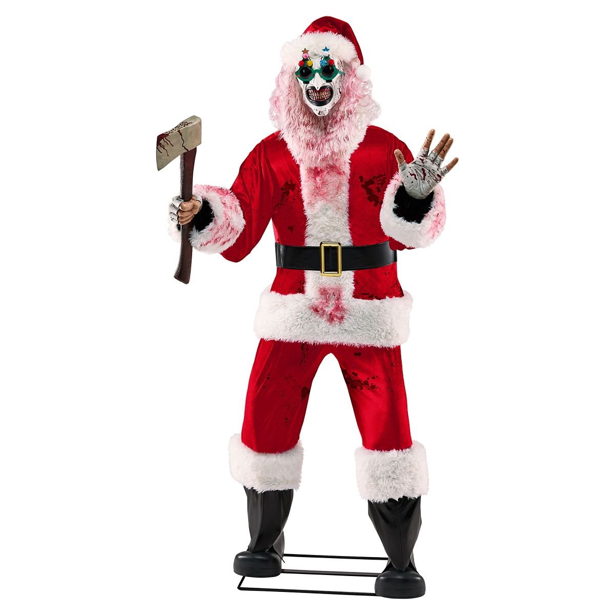 6 Ft 3 In Art the Clown Santa Claus Animatronic - Terrifier 3 - Image 6