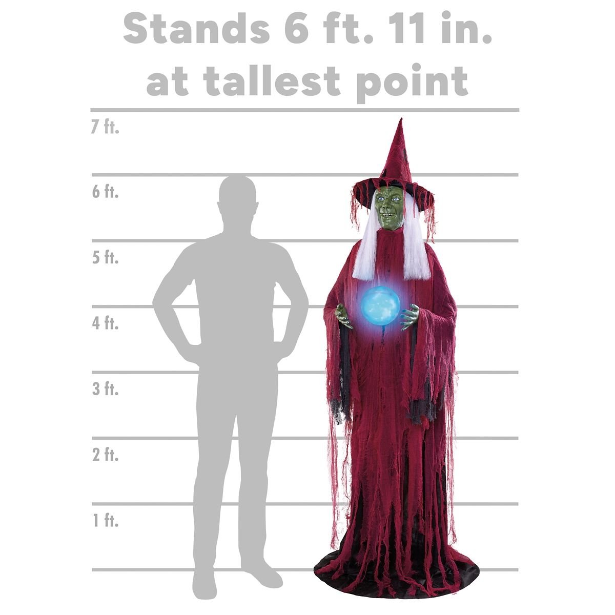 6 Ft 11 In Lady Misfortune Animatronic - Image 8