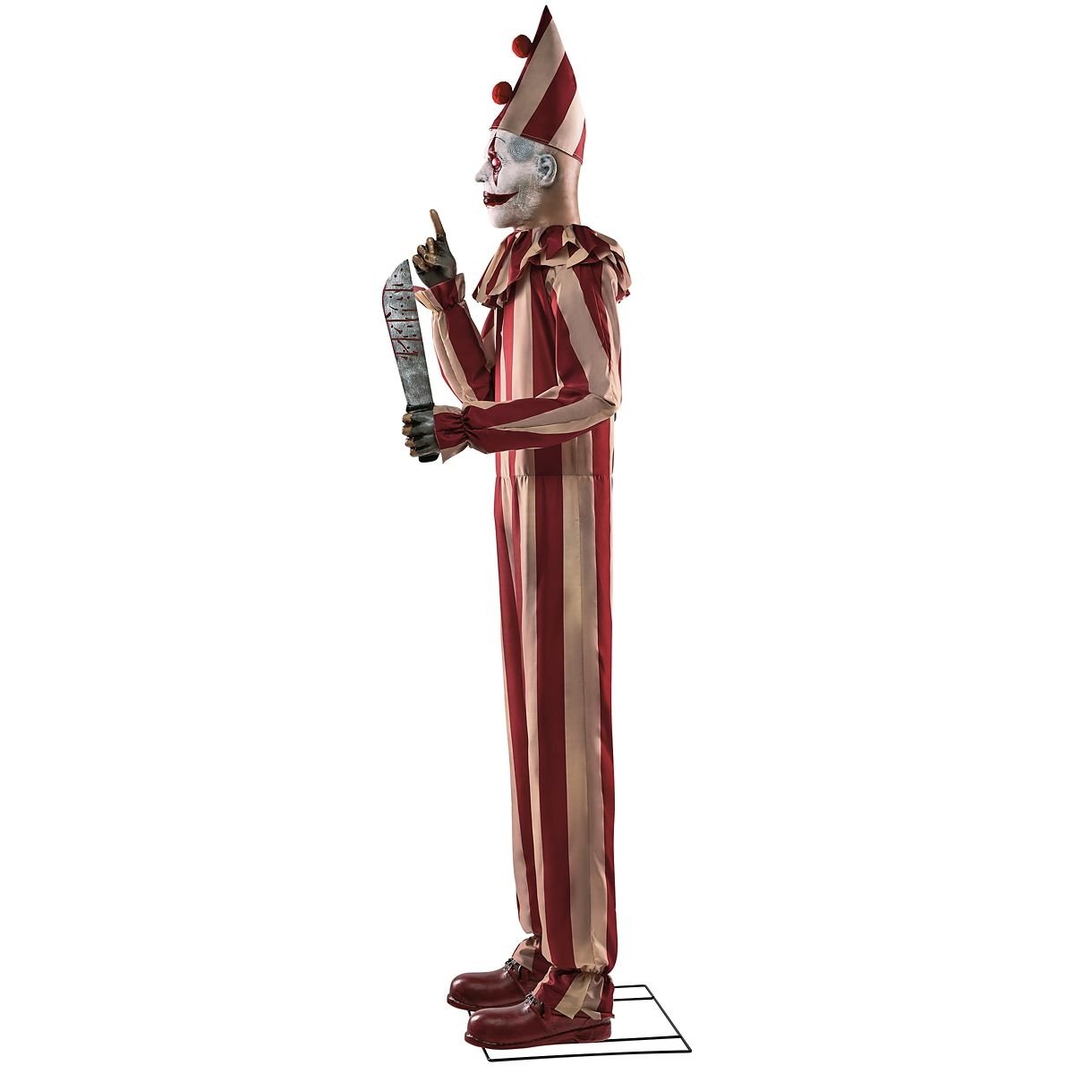 6 Ft 9 In Silent and Deadly Clown Animatronic - Image 4
