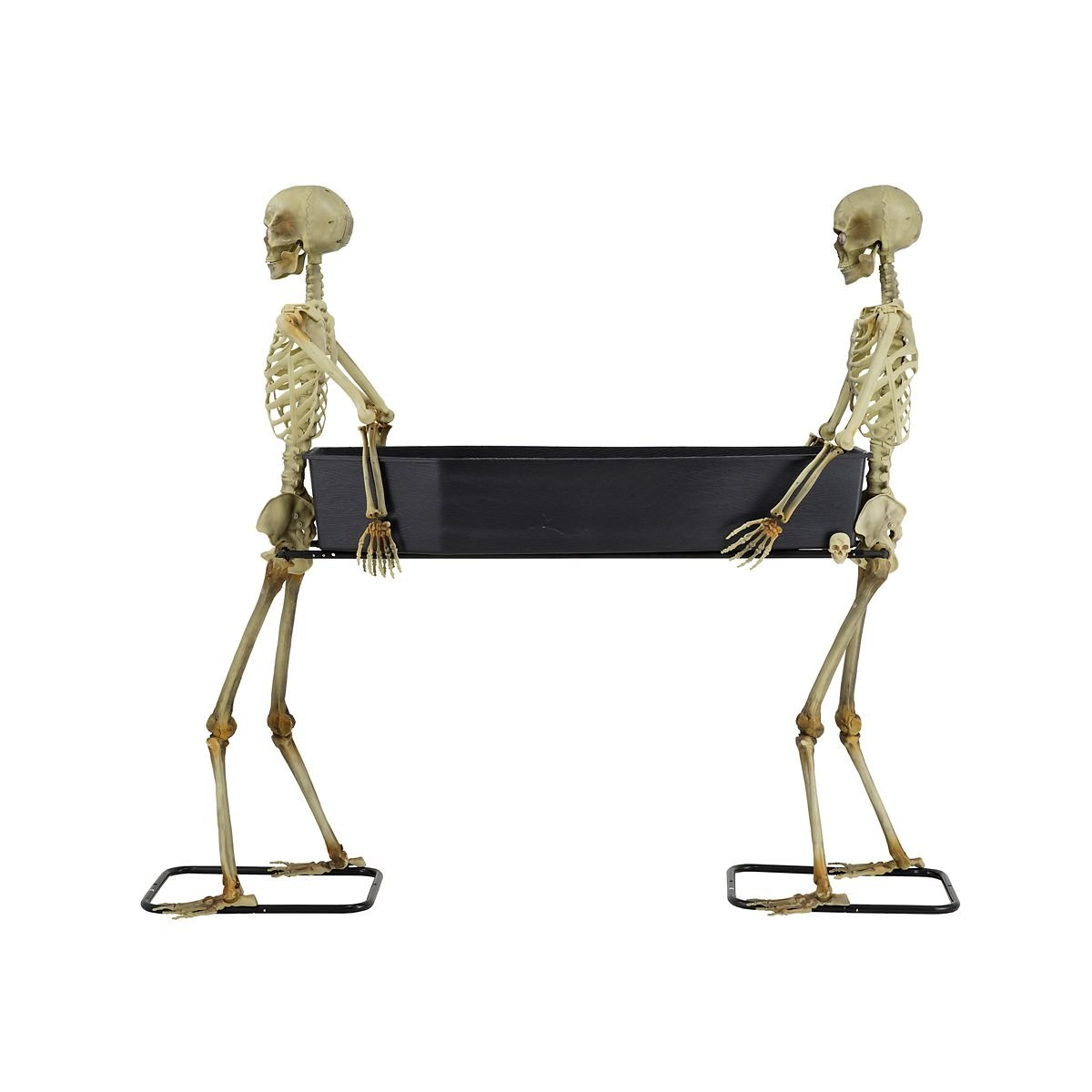 5 Ft LED Skeletons with Coffin - Image 3